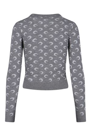 Maglione in misto lana vergine grigio MARINE SERRE | WTK014BCKNI0530GR60